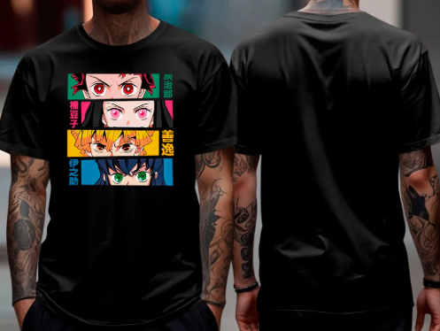 Camisas Estampadas Demon Slayer